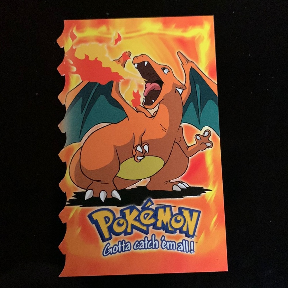 Charizard 06 Die cut Card Pokémon First Movie Topps Trading Animation Edition